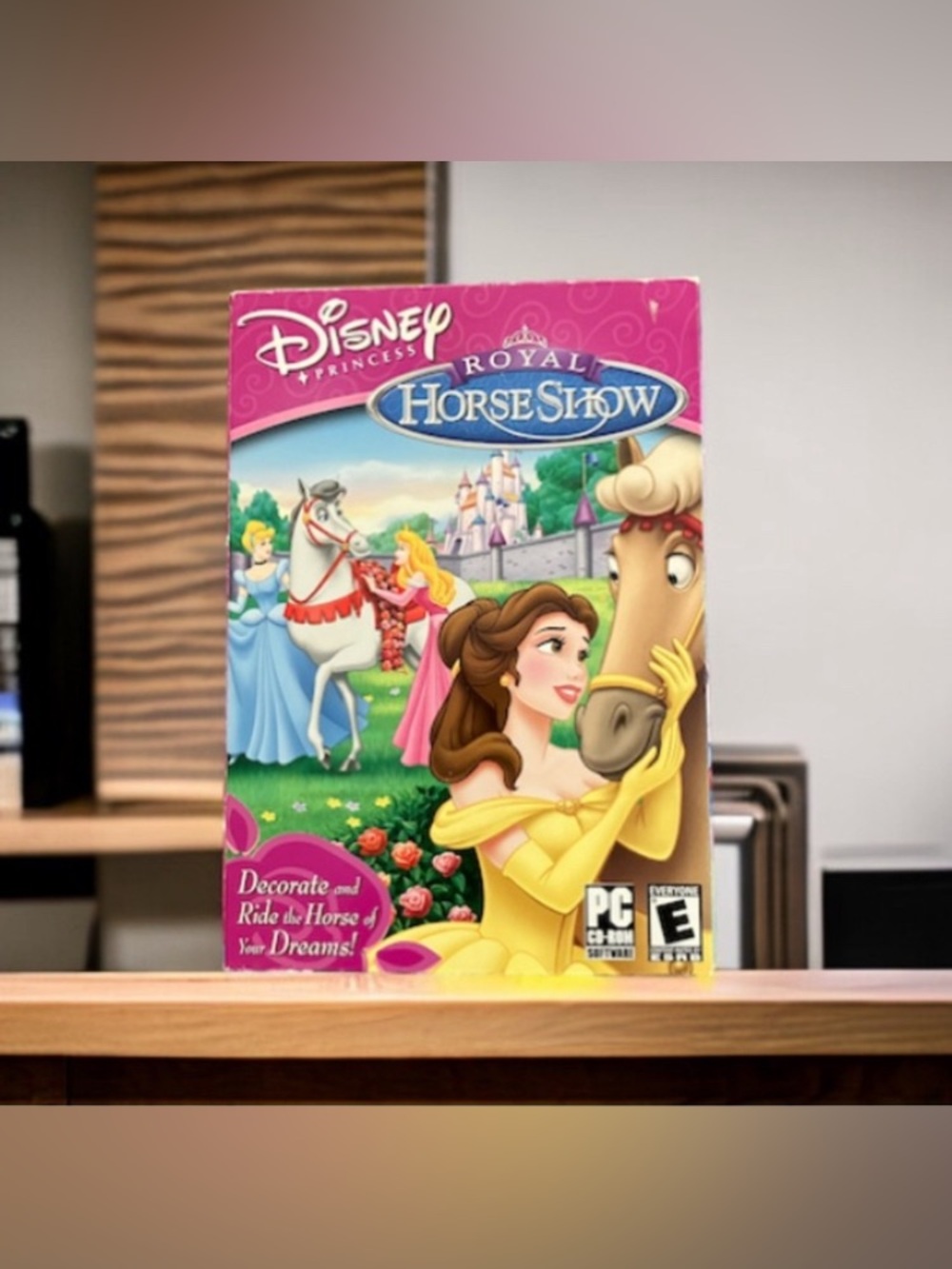 Disney Princess Royal Horseshow PC CD-ROM Software Game Belle Aurora Video Game
